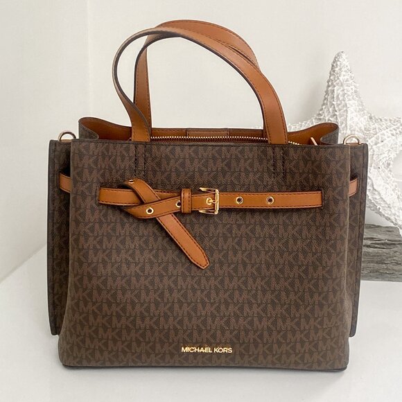 MICHAEL KORS - Emilia - Large Convertible Satchel Crossbody Purse NWOT - Picture 6 of 14